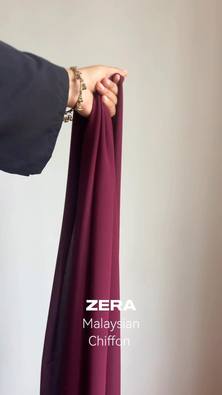 ZERA

PREMIUM MALAYSIAN LUXE HEAVY CHIFFON HIJAB
2.10M Made in Malaysia 🇲🇾 With Brand Tag & Brand Packing

_Fabric: Heavy Chiffon Georgette Blend
_Size: 75 × 2.10 meter

_Brand: ZERA EXCLUSIVE ®

_Made In MALAYSIA 🇲🇾

_Luxury Quality Guaranteed and feel the experience ✅

#zerahijabs #malaysianhijabs #hijabfashion #wahijab