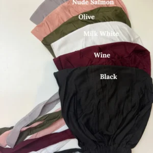 hijab under tie cap